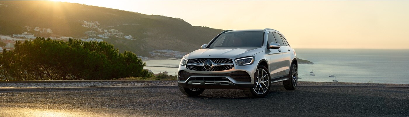 Mercedes-Benz GLC SUV parked by the ocean